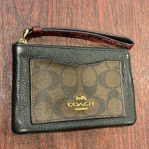 COACH Corner Zip Wristlet